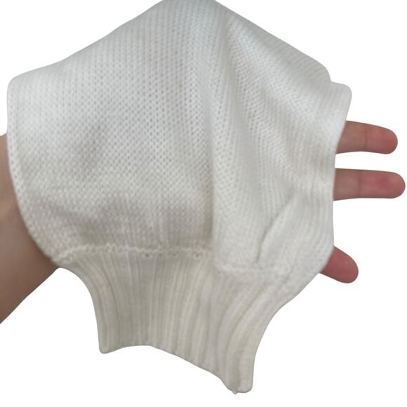 Vintage 70s Bronson Anchor Hooded Sweater White Blue Stripe Nautical Sz Small - Picture 11 of 16